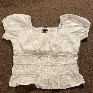 White short sleeve top for girl - size 10/12!